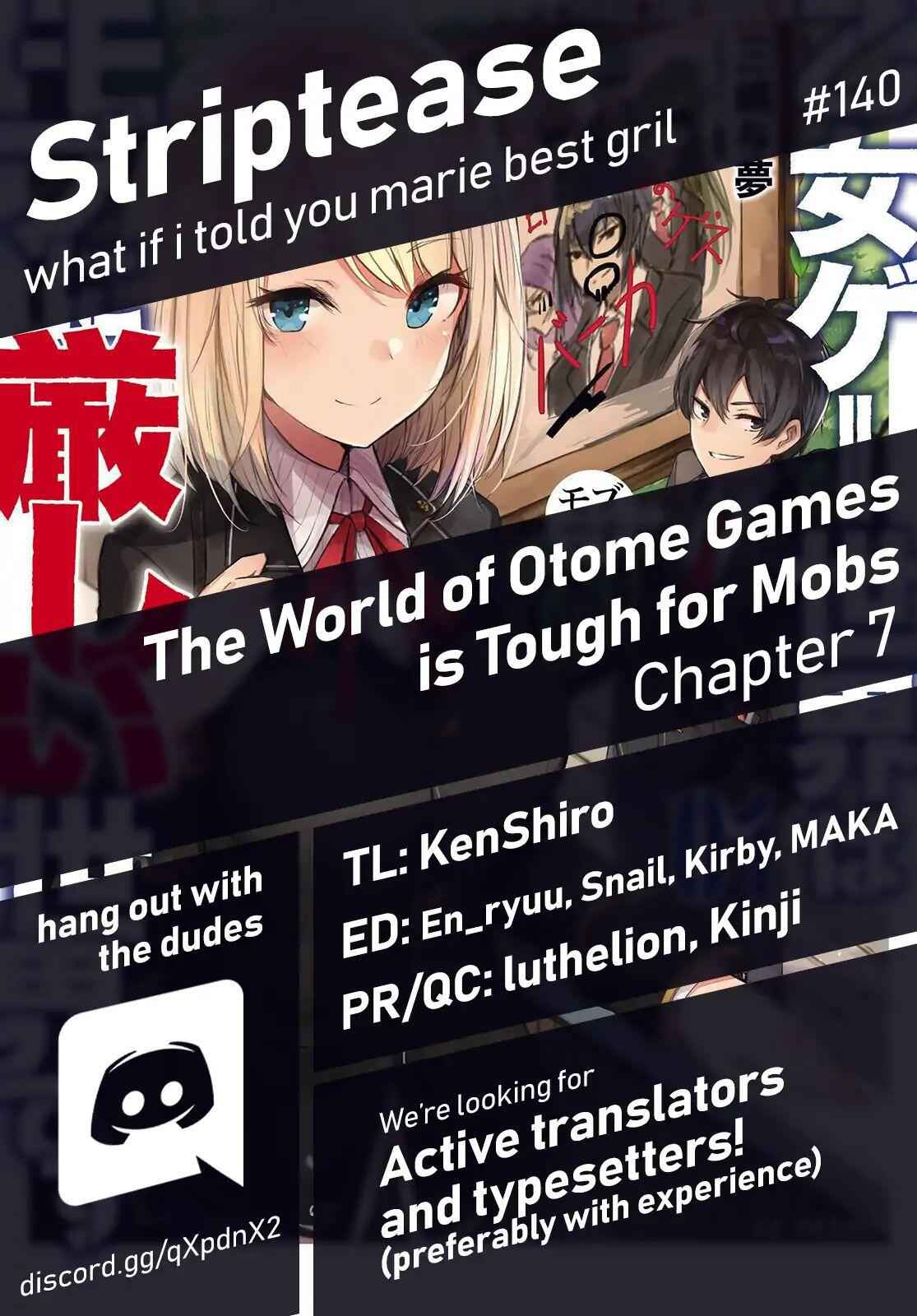 The World of Otome Games Is Tough for Mobs Chapter 7 1